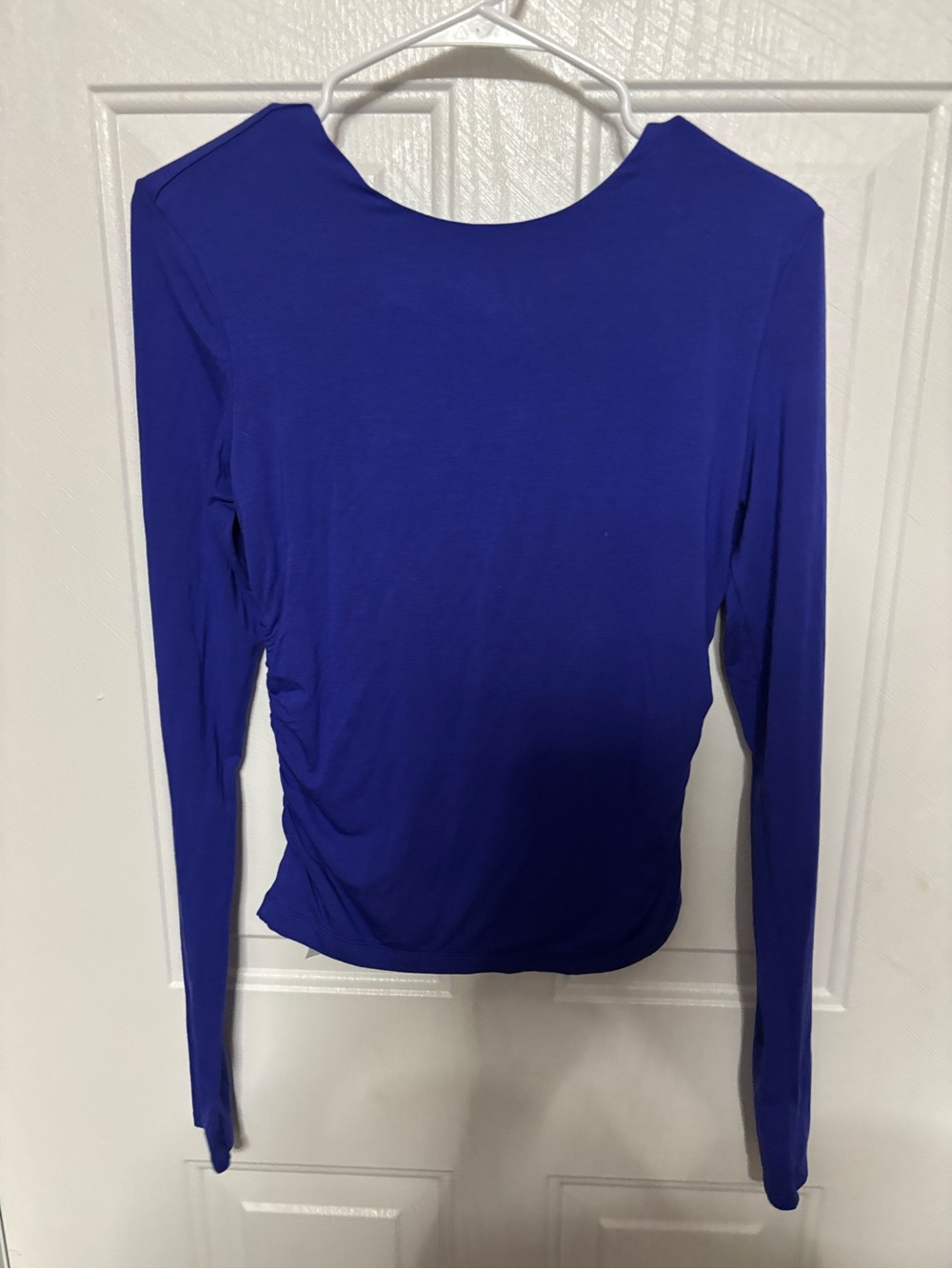 Logilates Women’s Long Sleeve Crew Neck Top - Royal Blue
